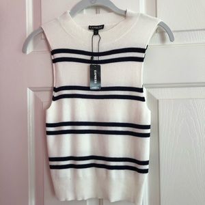 Express Sleeveless Striped Top
